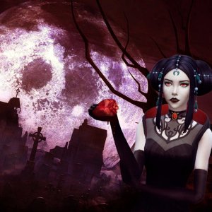 Хэллоуинская вампирша